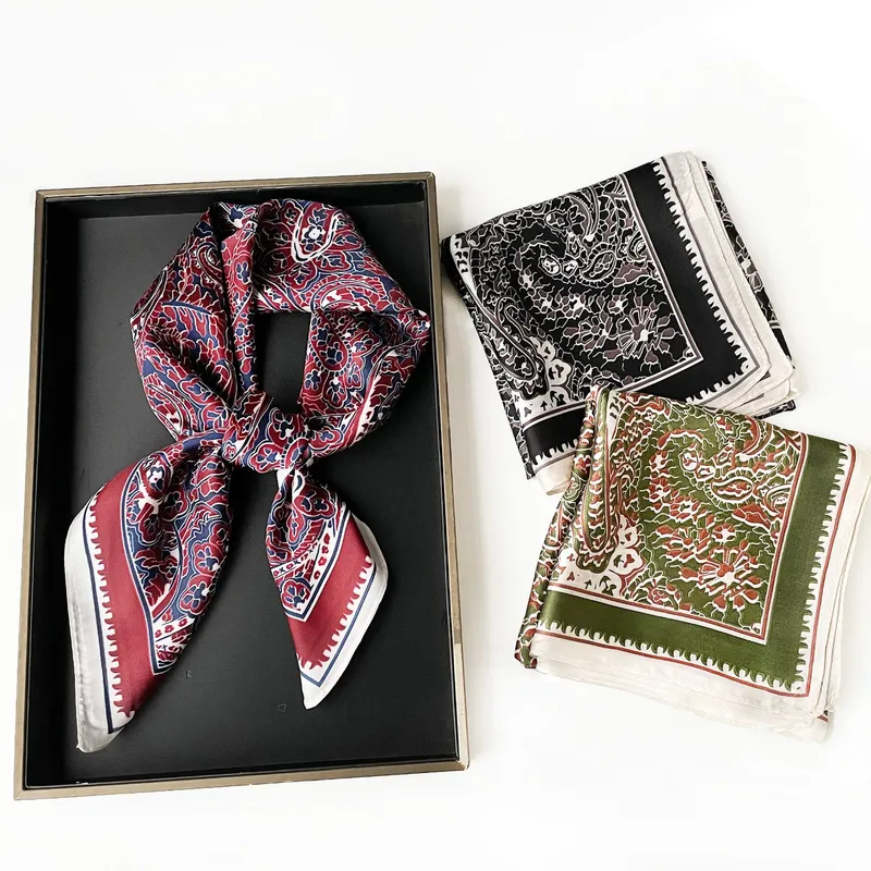 Vintage Fashion Wholesale - 2026 Vintage Paisley Cashew Square Scarf