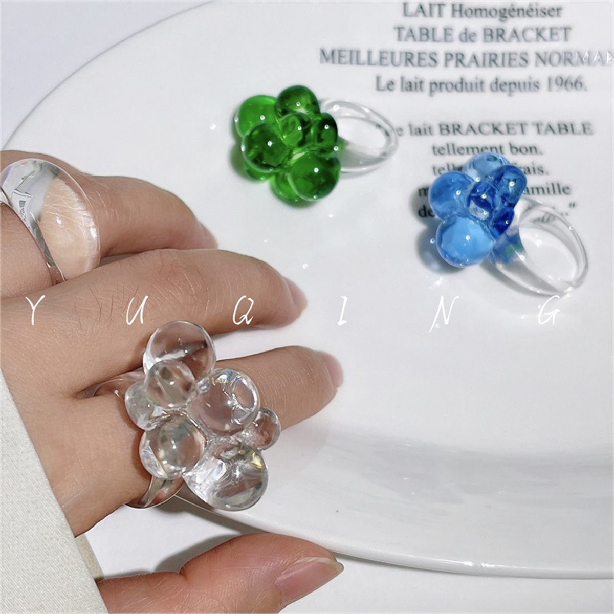 Vintage Fashion Korea - New Vintage Ring For Women Transparent