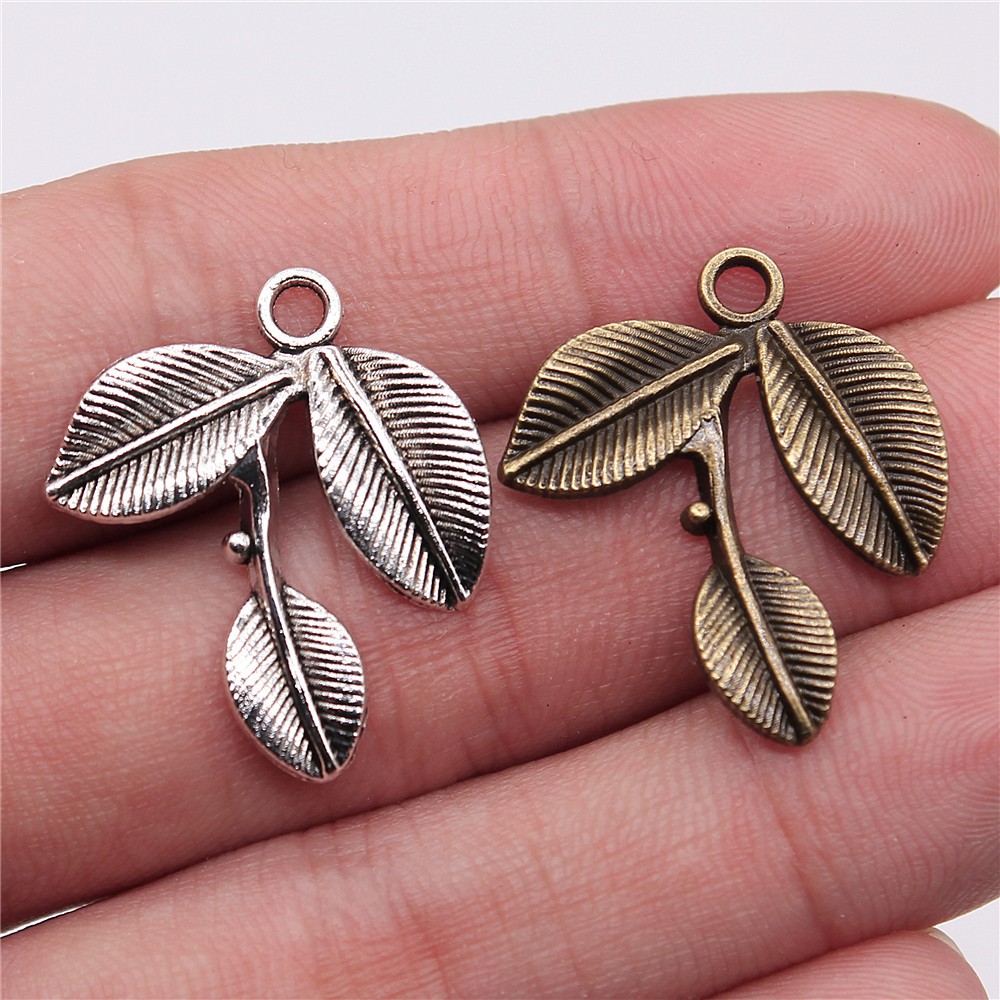 Vintage Fashion Wholesale - Classic Vintage Leaves Charms Pendant Tree