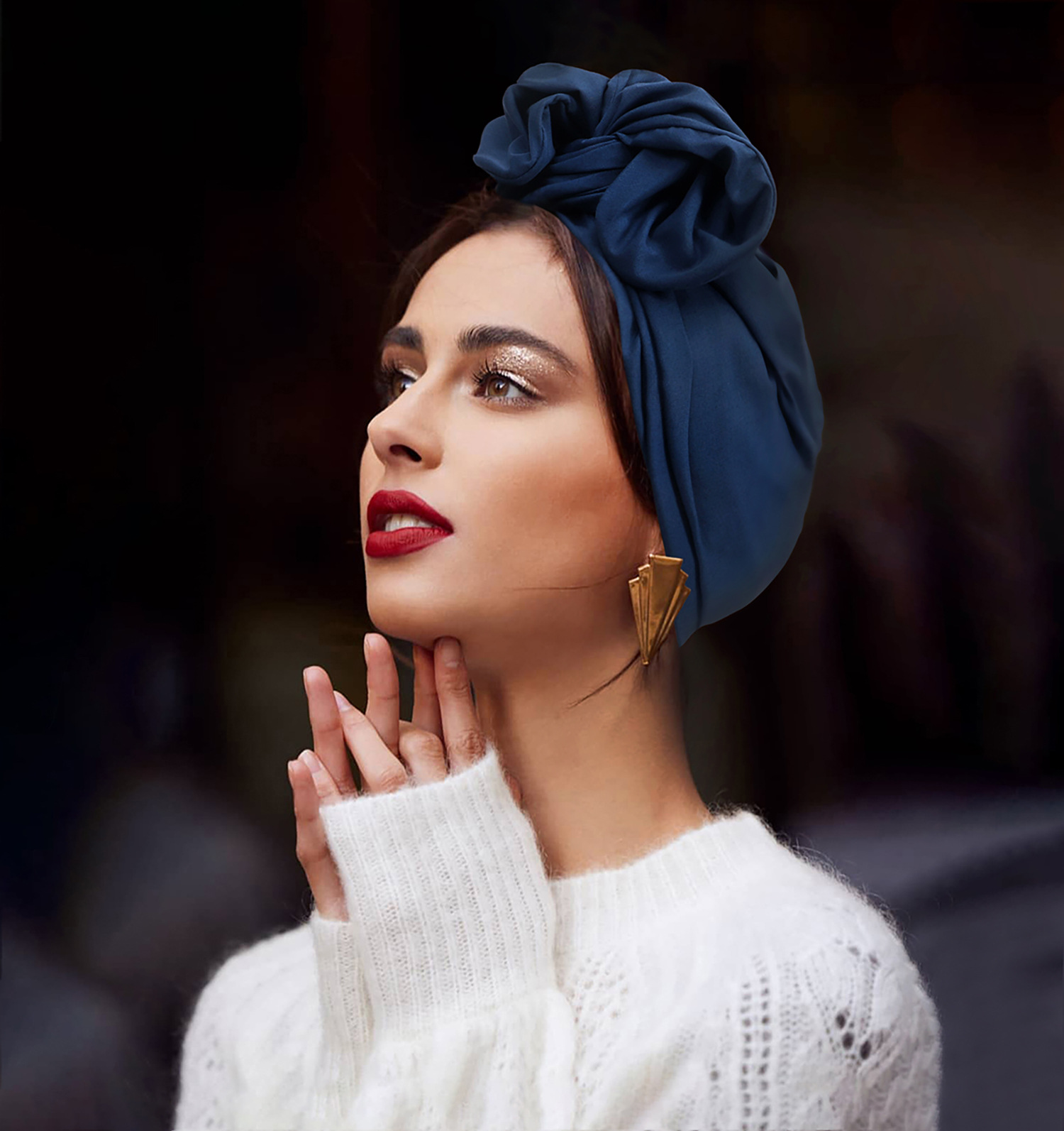 Vintage Fashion Hats - Vintage Soft French Turban Hat Fashion
