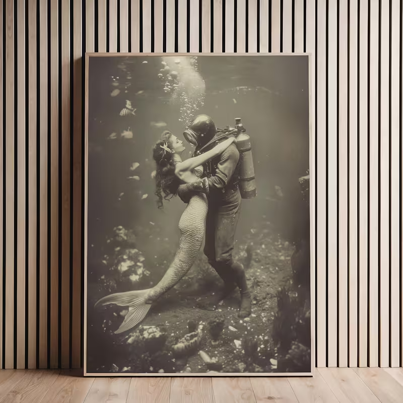 2D Flat, 2D Flat, Frameless Vi - Vintage Fashion Prints For Wall recensie en prijs