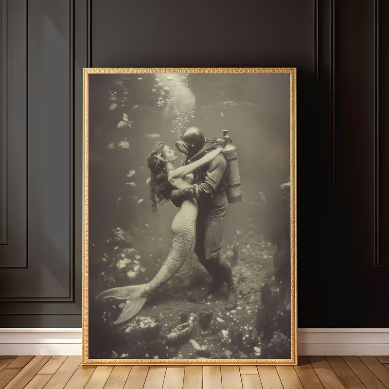 2D Flat, 2D Flat, Frameless Vi - Vintage Fashion Prints For Wall recensie en prijs