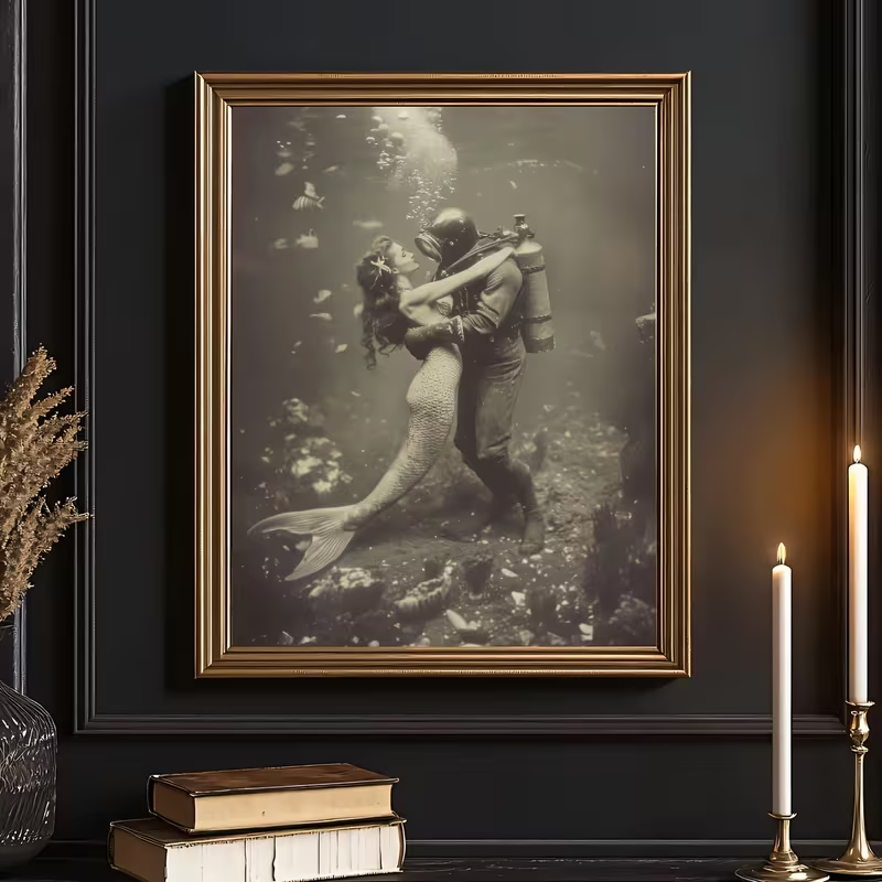 2D Flat, 2D Flat, Frameless Vi - Vintage Fashion Prints For Wall recensie en prijs