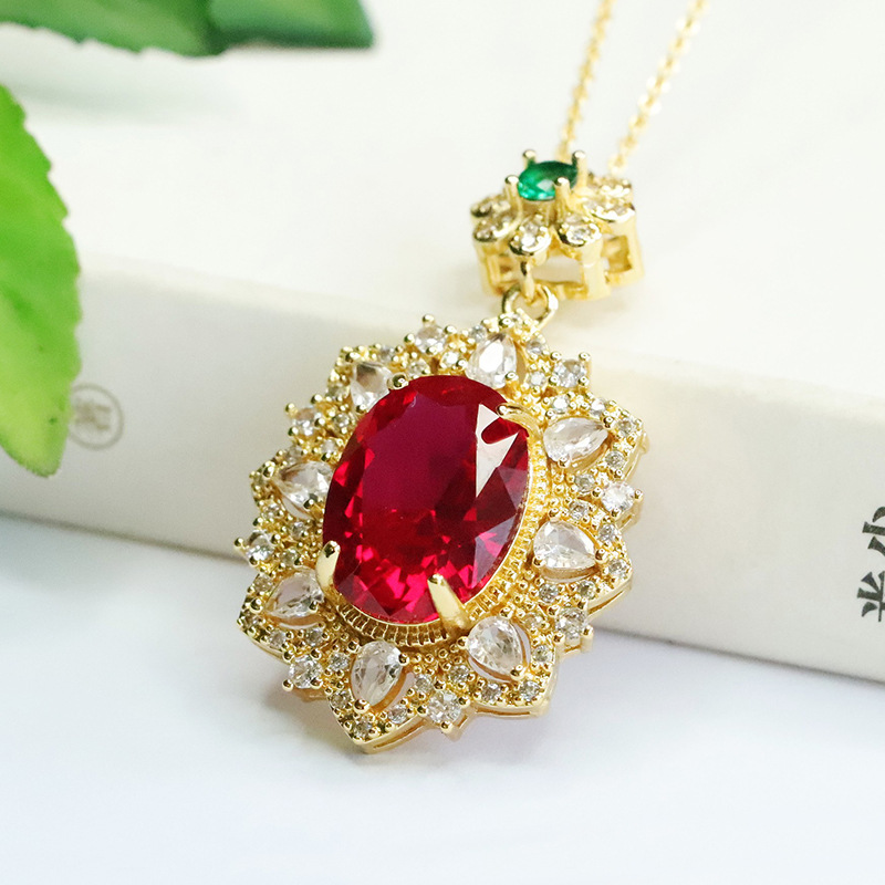 Red Corundum Pendant Cultivati - Vintage Fashion Center recensie en prijs