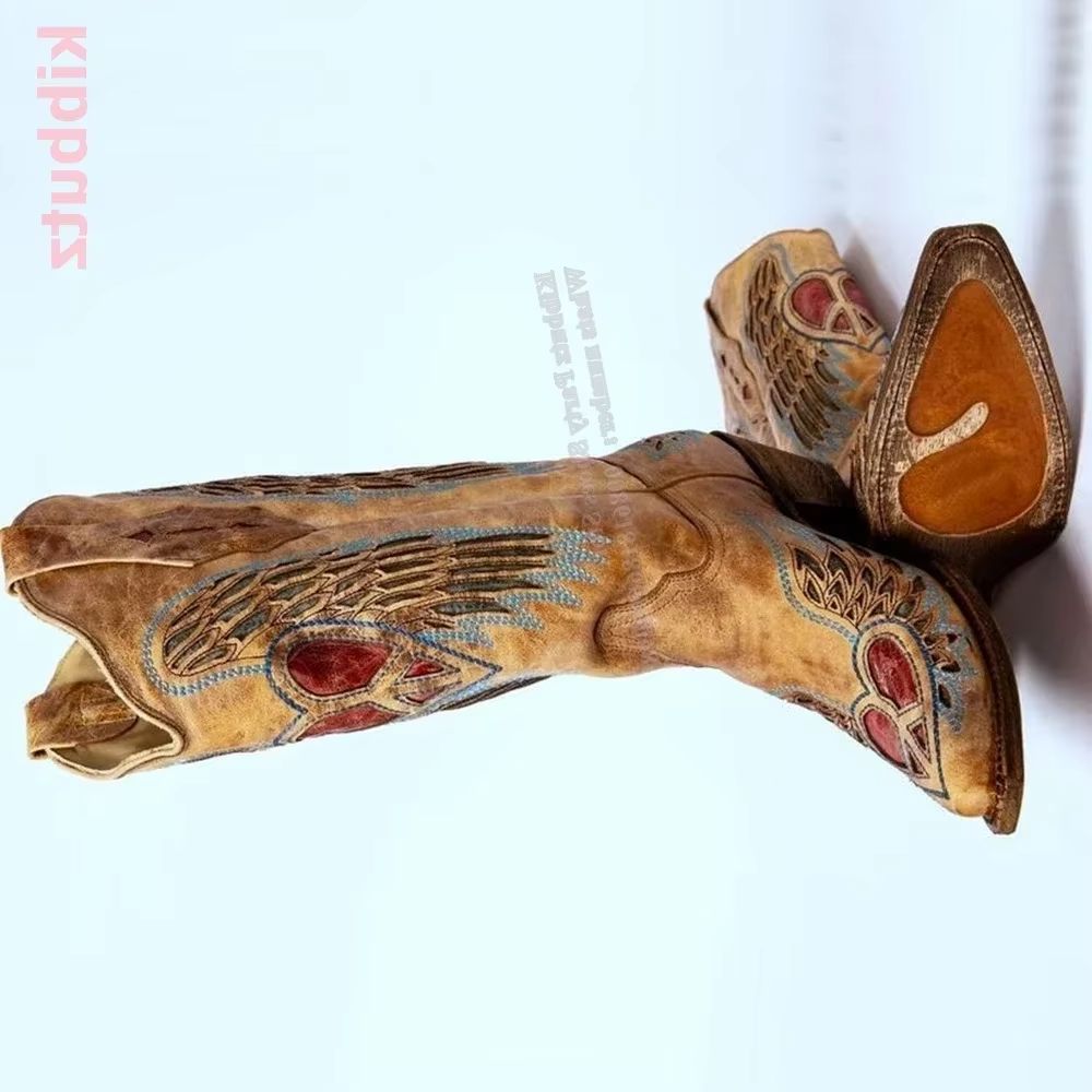 Embroidered Cowboy Western Boo - Vintage Fashion Heels recensie en prijs