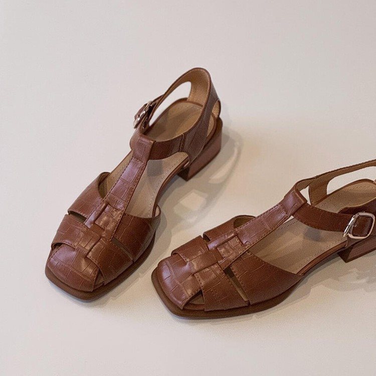 Women's Sandals Summer New Fas - Vintage Fashion Heels recensie en prijs