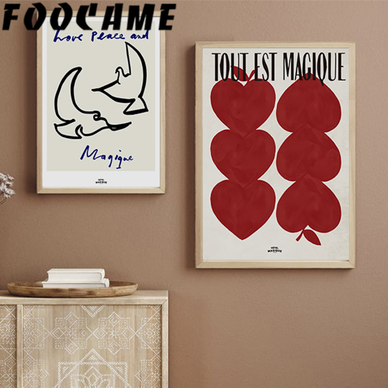 Pink Alphabet Heart Fashion Po - Vintage Fashion Prints For Wall recensie en prijs