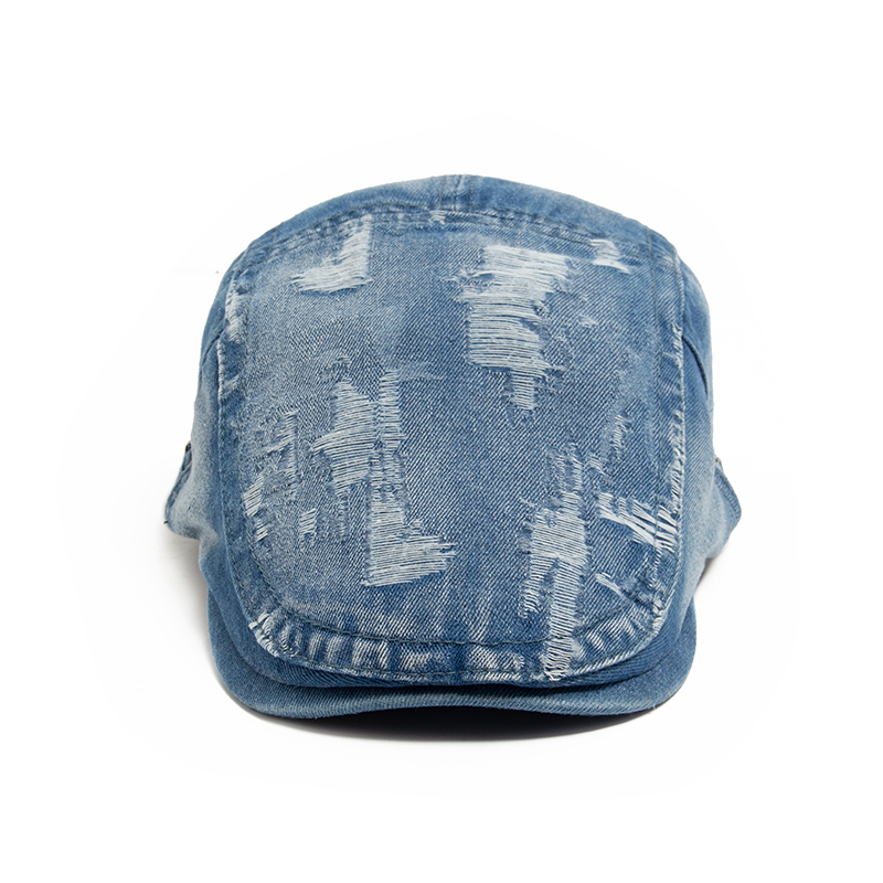 Fashion Men Ripped Denim Beret - Vintage Fashion Nz recensie en prijs