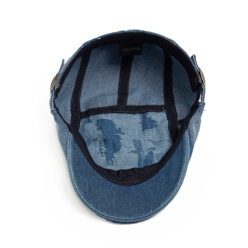 Fashion Men Ripped Denim Beret - Vintage Fashion Nz recensie en prijs