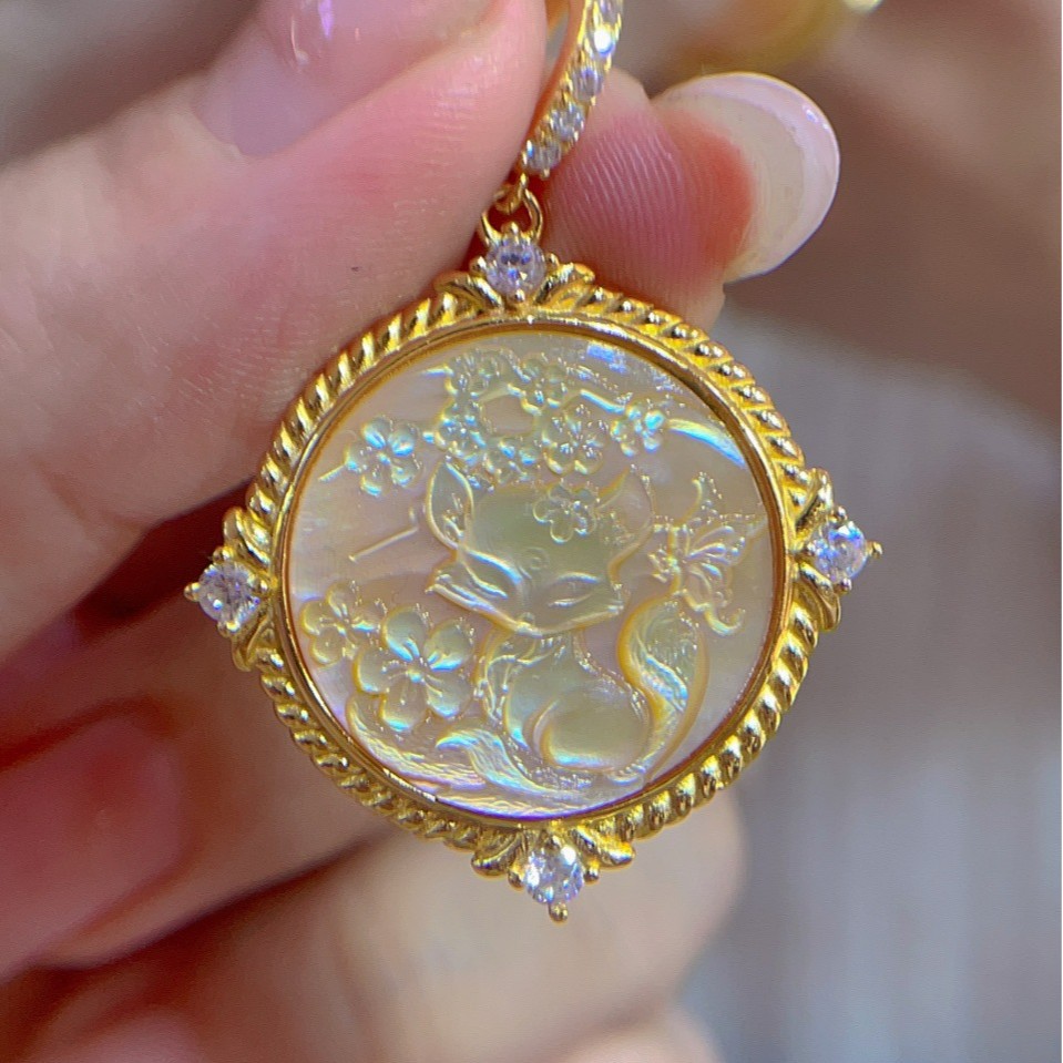 925 Sterling Silver Shell Came - Vintage Fashion Center recensie en prijs