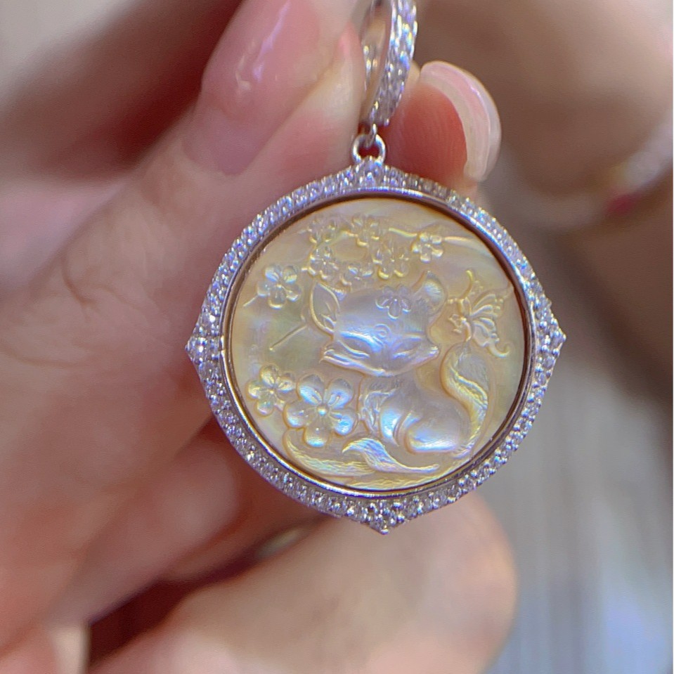 925 Sterling Silver Shell Came - Vintage Fashion Center recensie en prijs