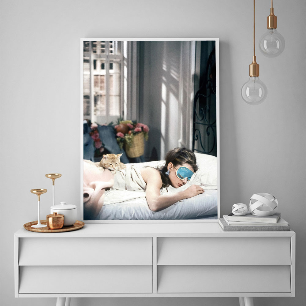 Audrey Hepburn Breakfast Poste - Vintage Fashion Prints For Wall recensie en prijs