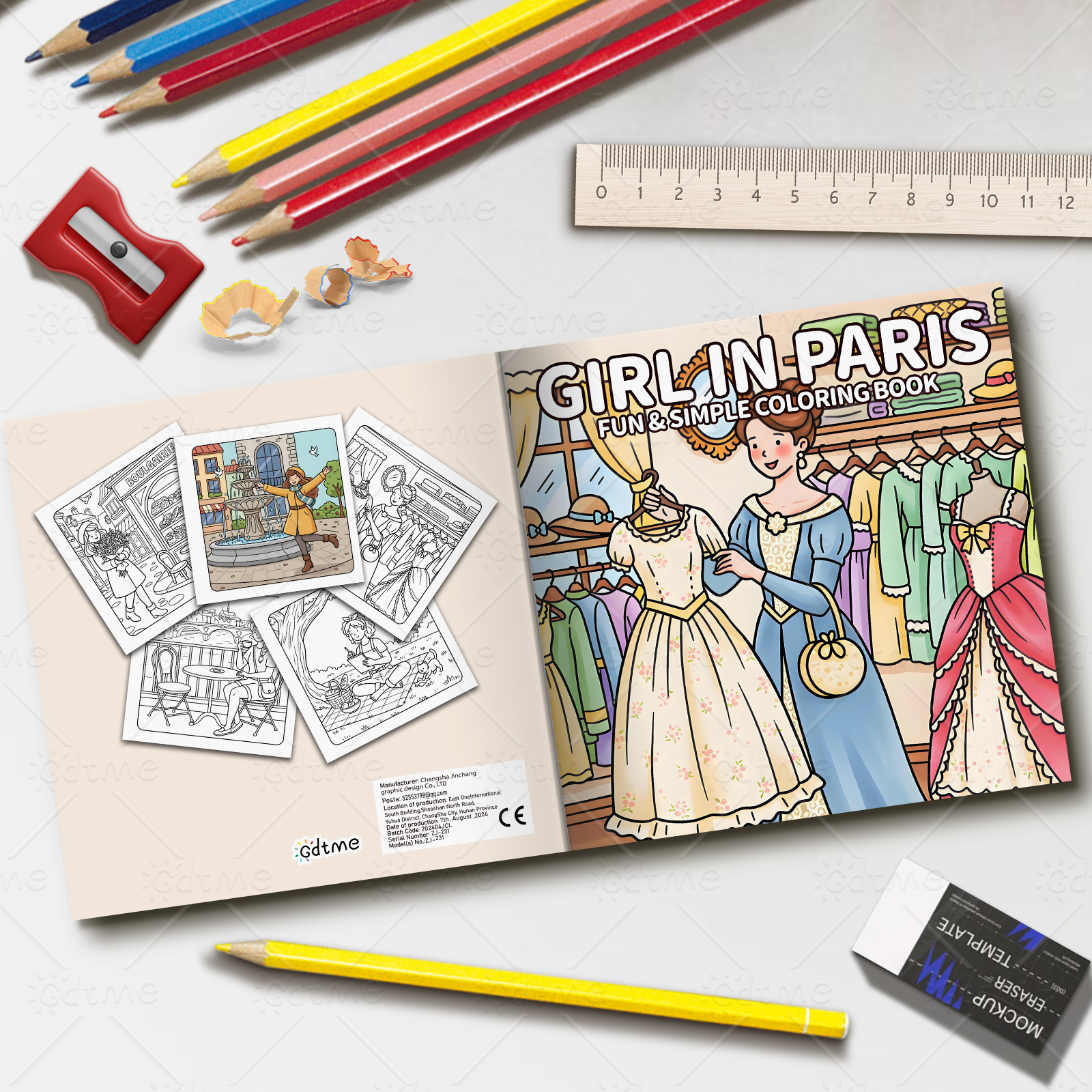 Paris Ladies Vintage Clothing  - Vintage Fashion Coloring Book recensie en prijs