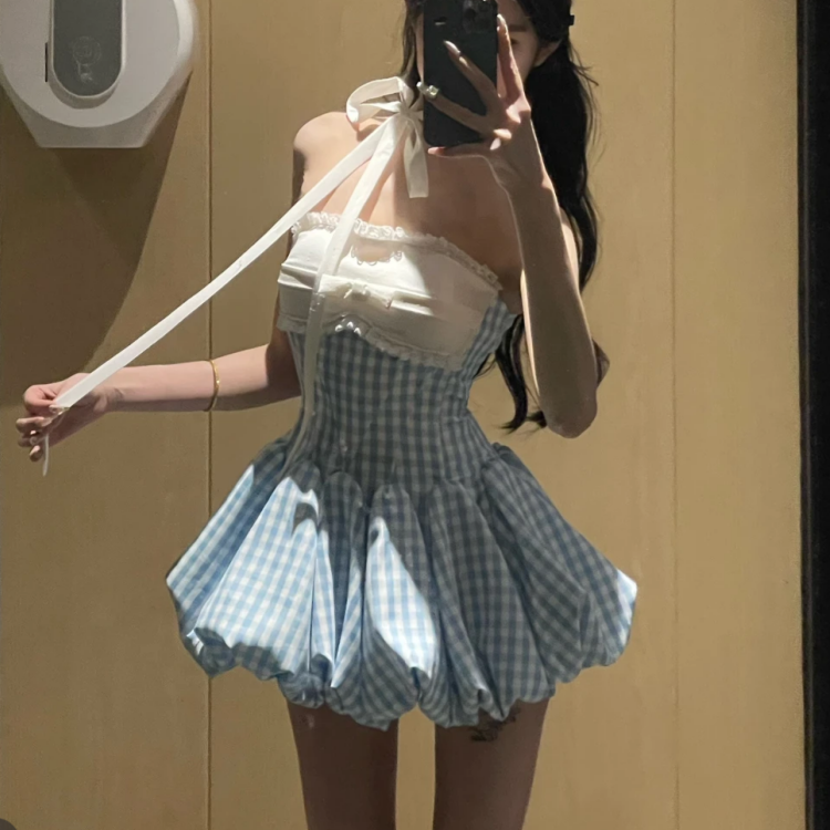 Korea Style Kawaii Retro Plaid - Vintage Fashion Korea recensie en prijs