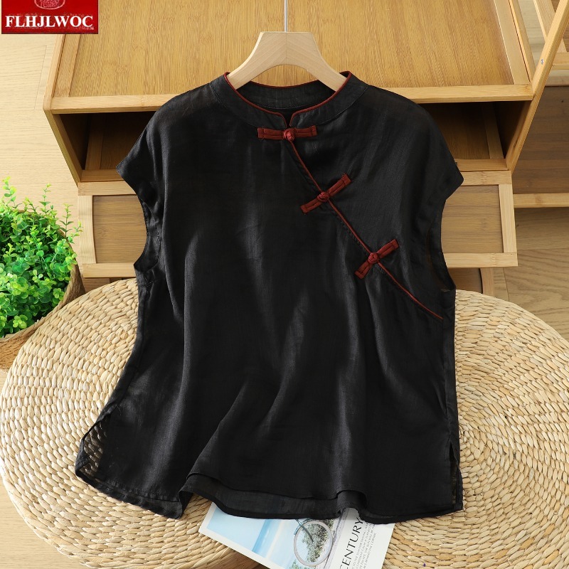 Cotton Linen Tops Blouses Fash - Vintage Fashion In Japan recensie en prijs