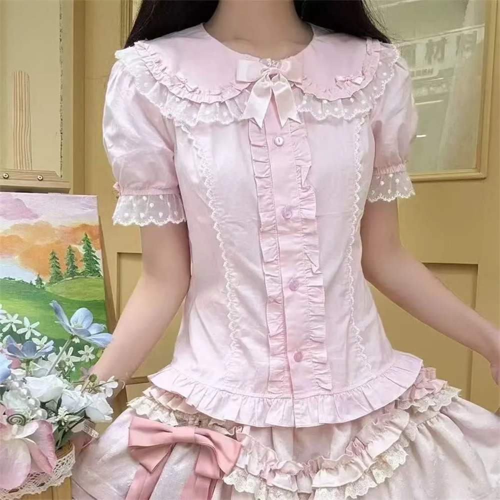 Ruffles Blouses Spring Summer  - Vintage Fashion In Japan recensie en prijs