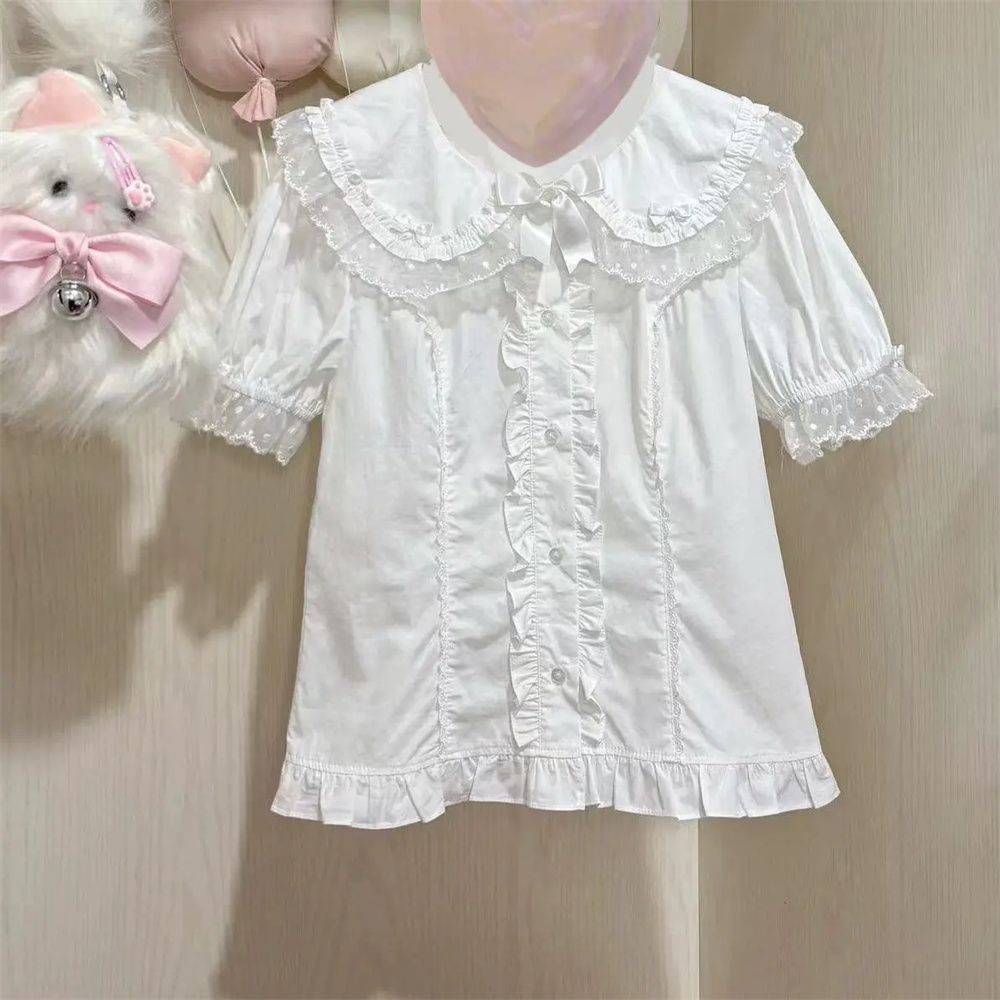 Ruffles Blouses Spring Summer  - Vintage Fashion In Japan recensie en prijs