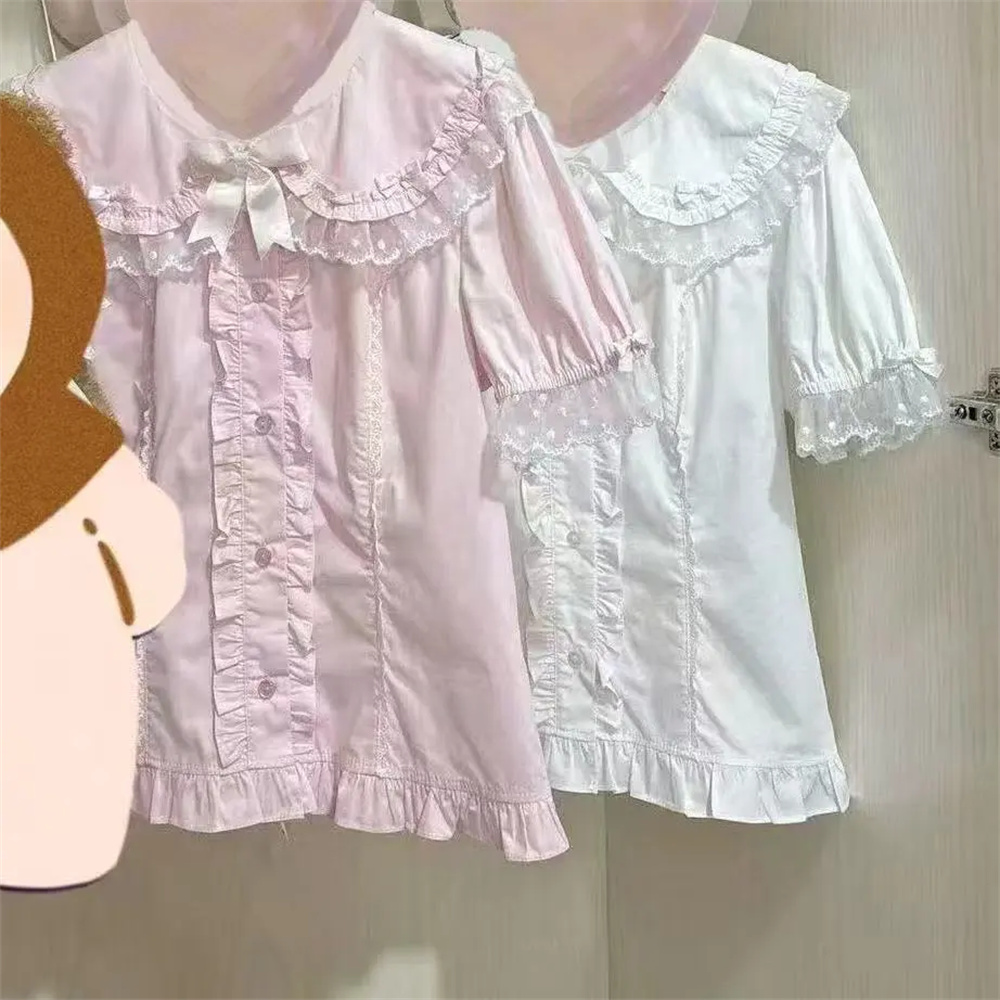 Ruffles Blouses Spring Summer  - Vintage Fashion In Japan recensie en prijs
