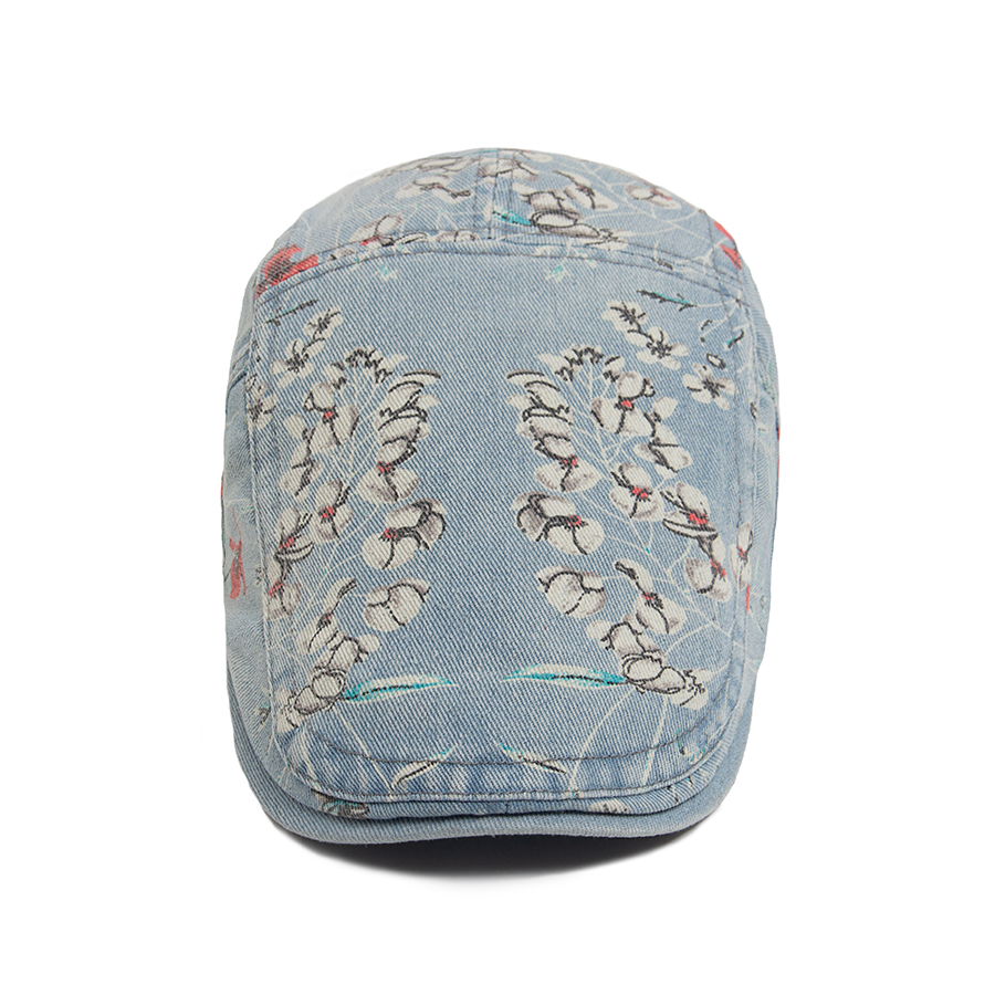 New Vintage Print Denim Beret  - Vintage Fashion Nz recensie en prijs