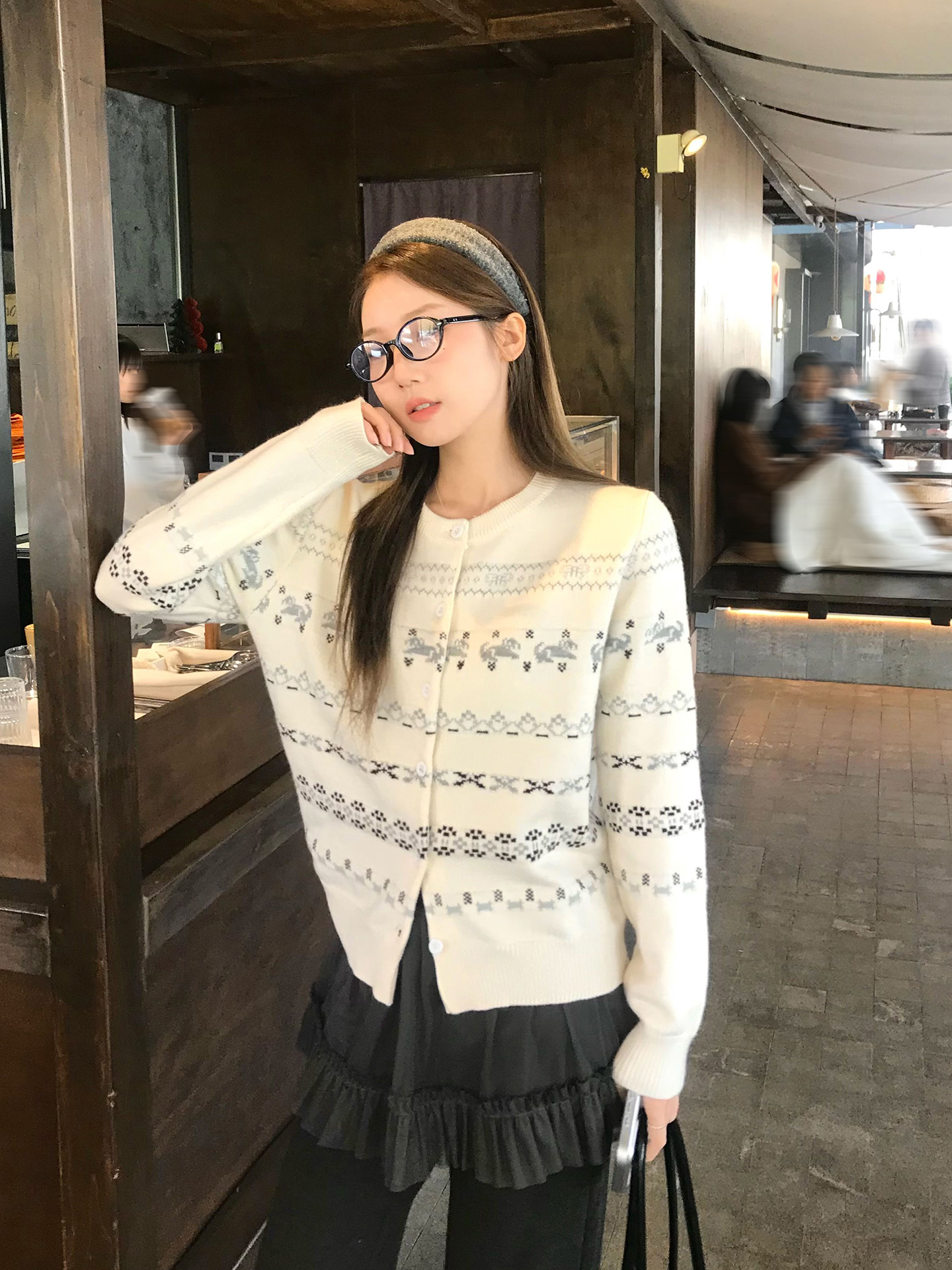Gray Vintage Fair Isle Knitted - Vintage Fashion Faire recensie en prijs