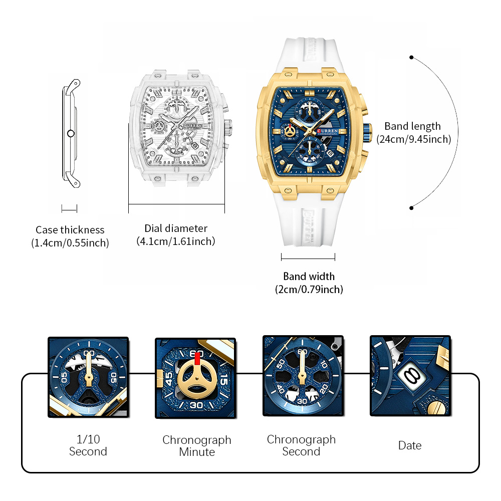 CURREN Luxury Vintage Watch fo - Vintage Fashion For Men recensie en prijs