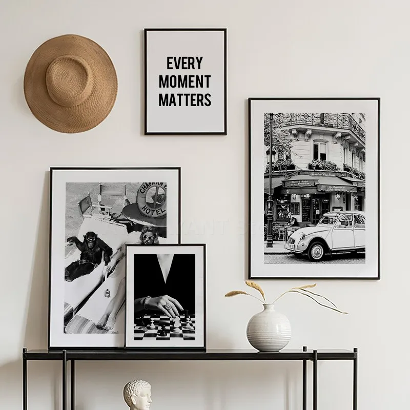 Black and White Vintage Wall A - Vintage Fashion Prints For Wall recensie en prijs