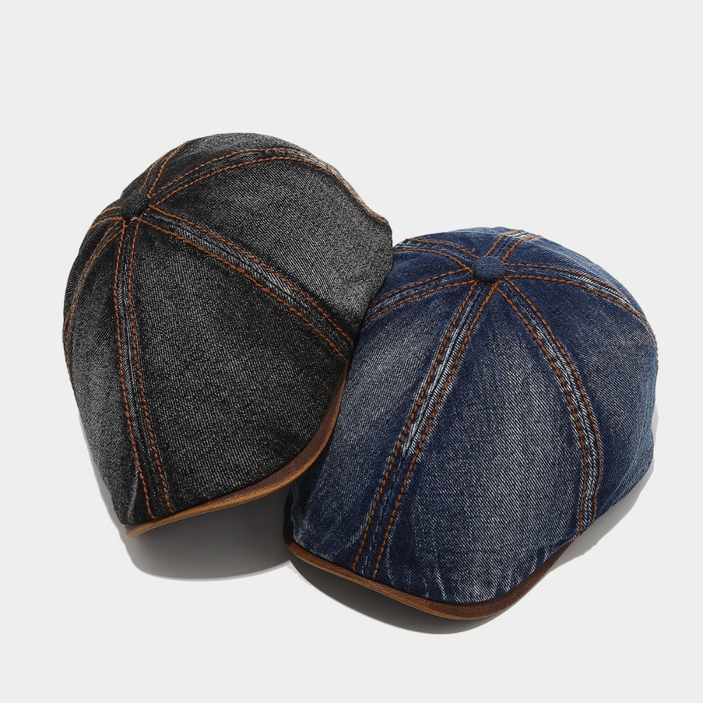 Fashion Washed Denim Beret Hat - Vintage Fashion Hats recensie en prijs