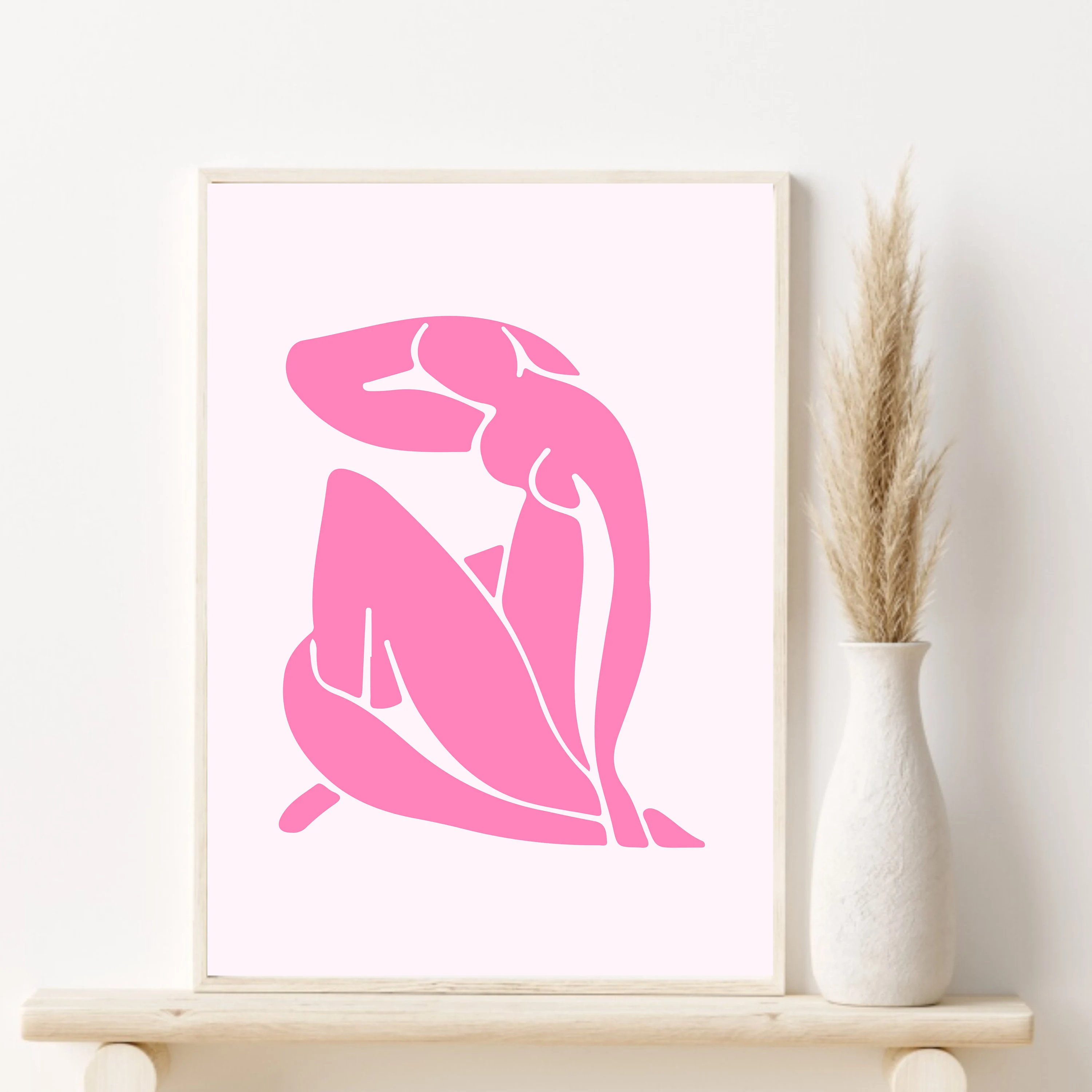 1pc Canvas painting  Pink Mati - Vintage Fashion Prints For Wall recensie en prijs