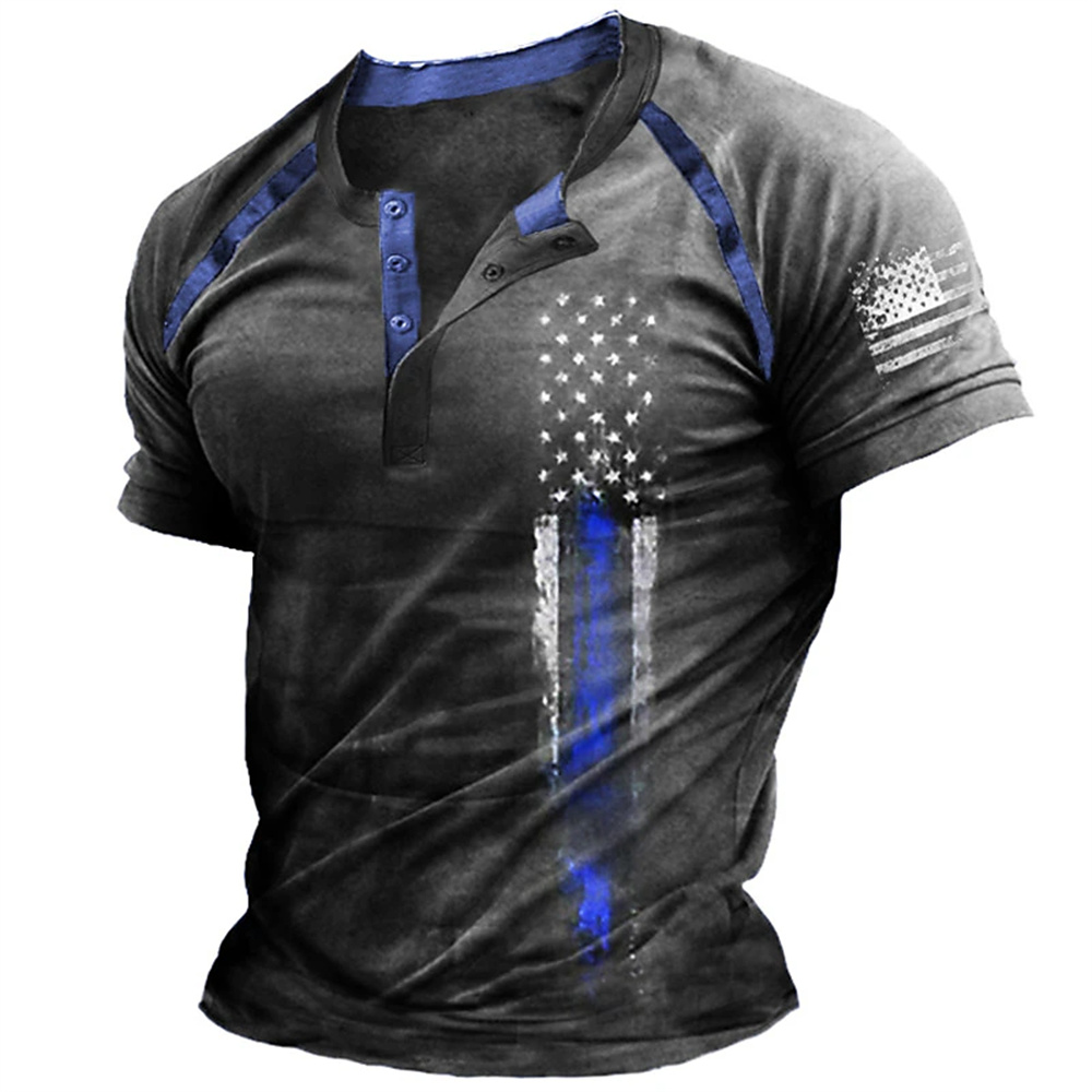 Funny 3D American Flag Print M - Vintage Fashion For Men recensie en prijs