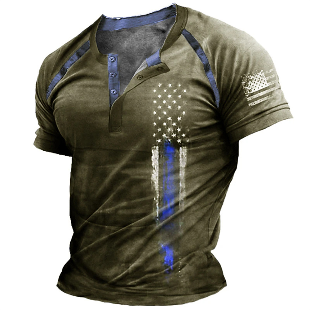 Funny 3D American Flag Print M - Vintage Fashion For Men recensie en prijs