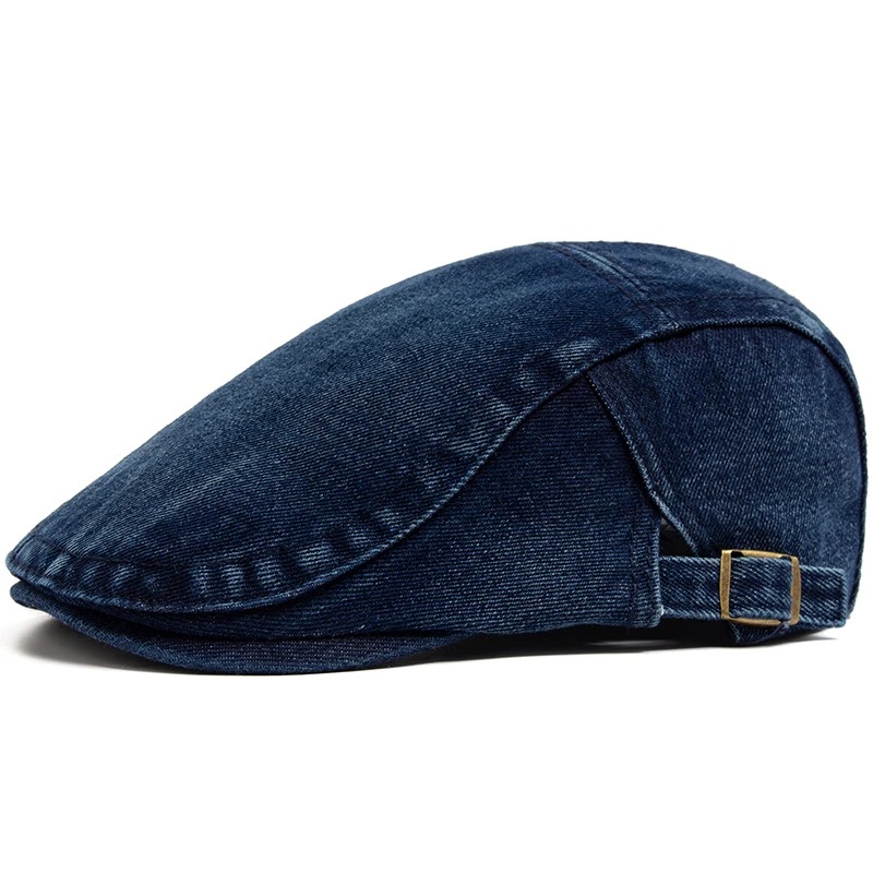 New Denim Cotton Beret Men Vin - Vintage Fashion Nz recensie en prijs
