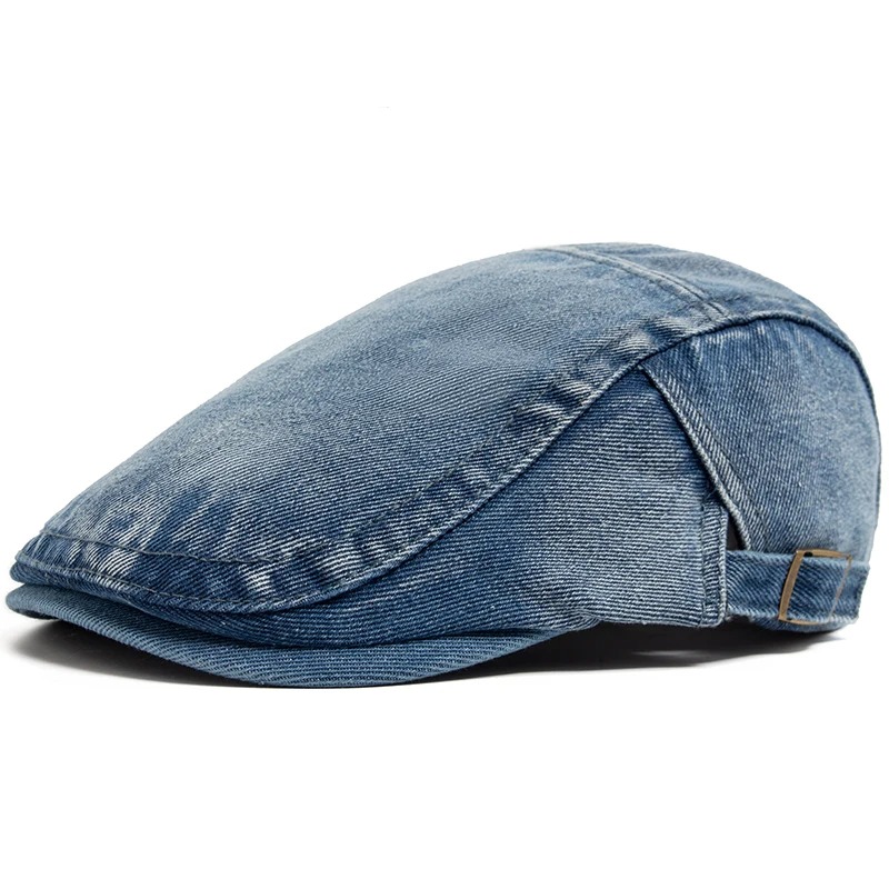 New Denim Cotton Beret Men Vin - Vintage Fashion Nz recensie en prijs