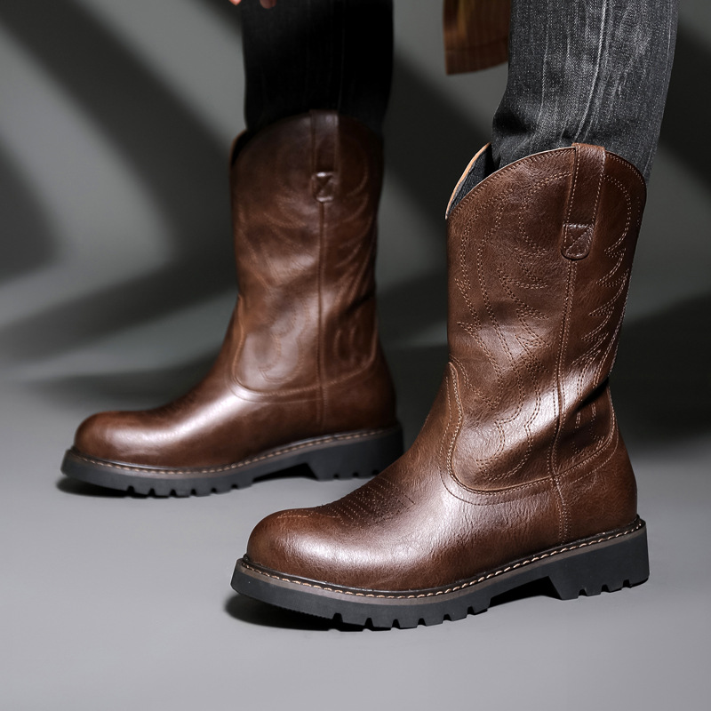 Fashion Mens Cowboy Boots New  - Vintage Fashion For Men recensie en prijs