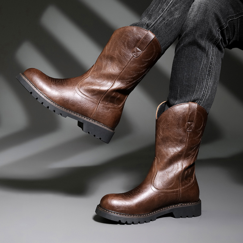 Fashion Mens Cowboy Boots New  - Vintage Fashion For Men recensie en prijs