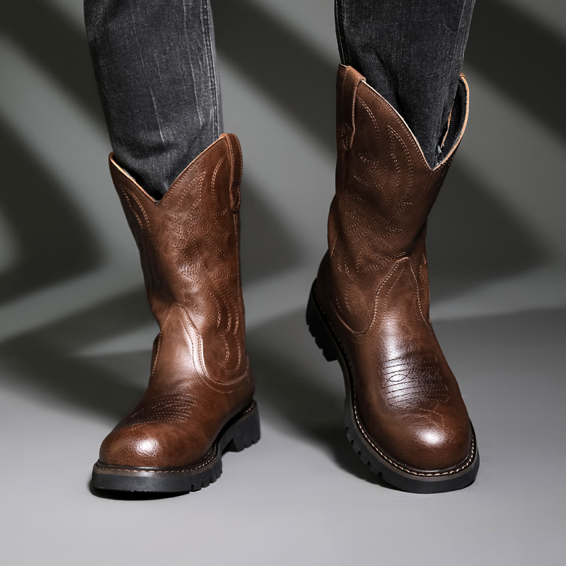 Fashion Mens Cowboy Boots New  - Vintage Fashion For Men recensie en prijs
