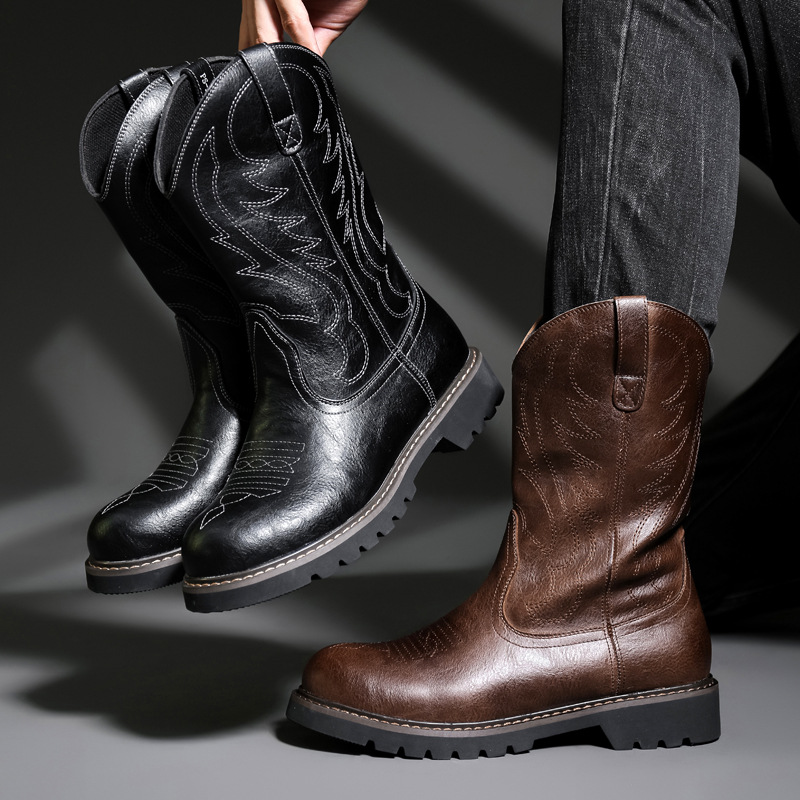 Fashion Mens Cowboy Boots New  - Vintage Fashion For Men recensie en prijs