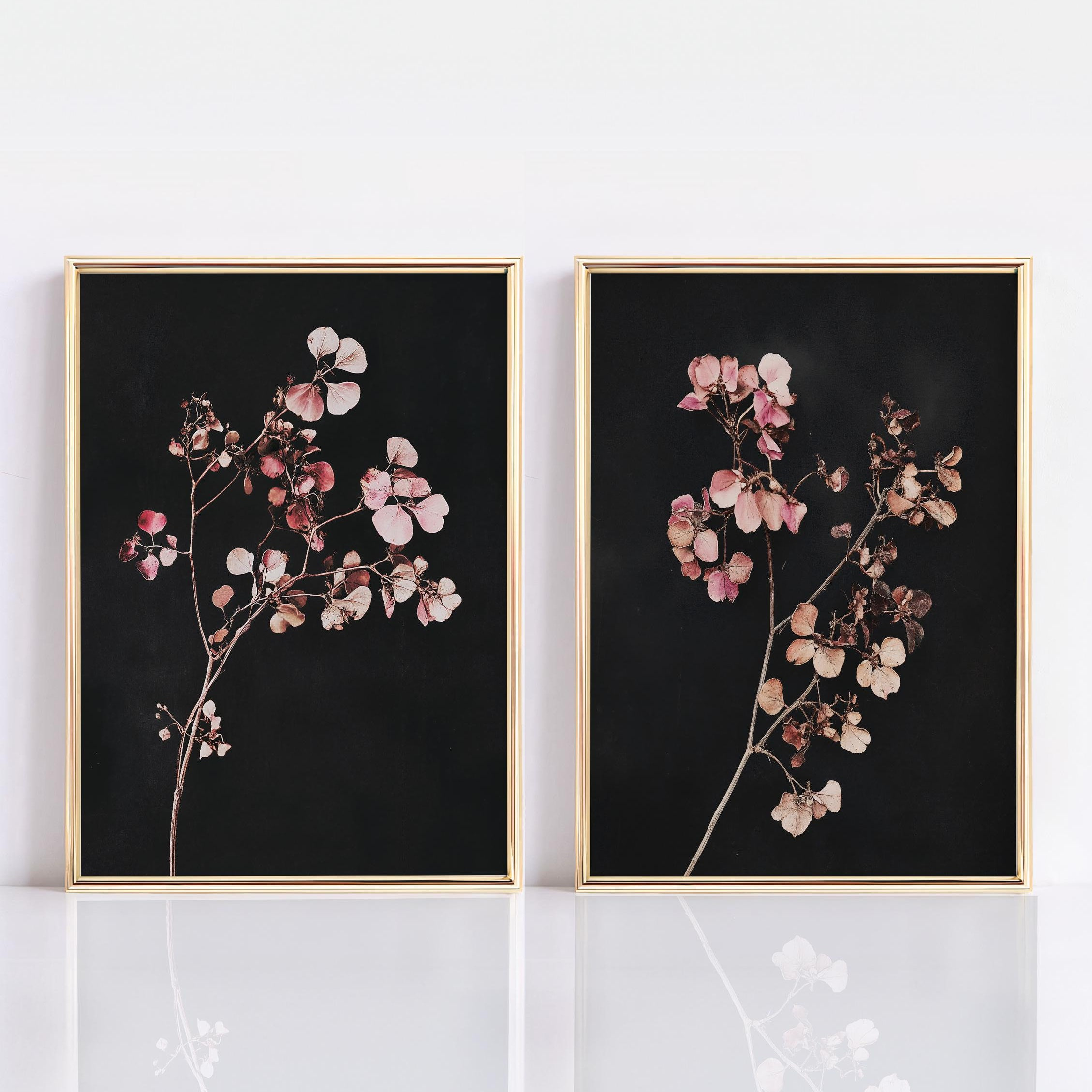 2pcs Vintage Dark Floral Aesth - Vintage Fashion Prints For Wall recensie en prijs