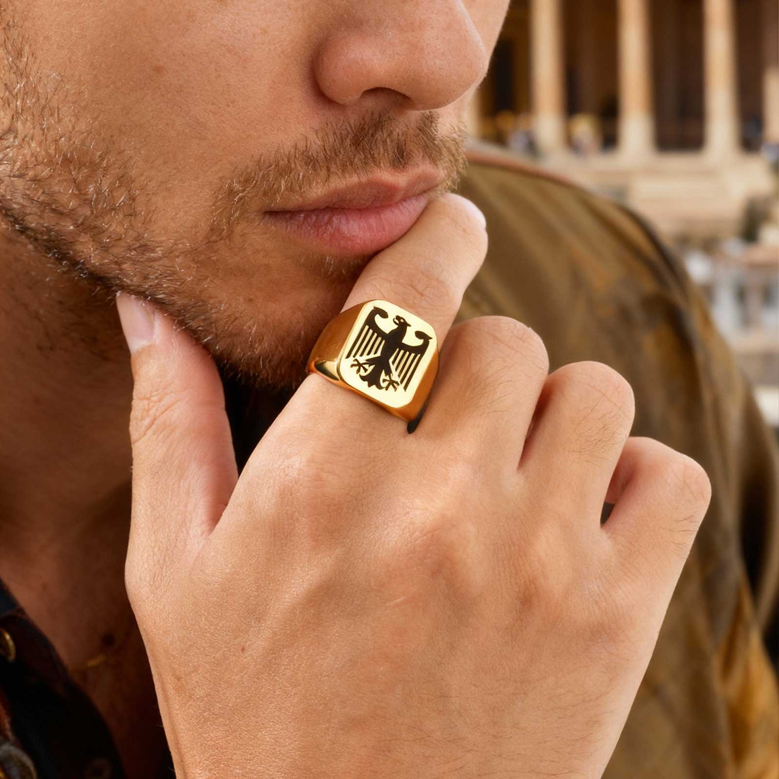 Custom Flying Hawk Eagle Ring  - Vintage Fashion Wholesale recensie en prijs