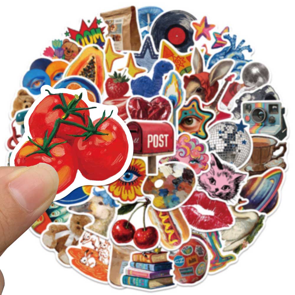 50pcs Vintage Y2K Sticker Fash - Vintage Fashion Labels recensie en prijs