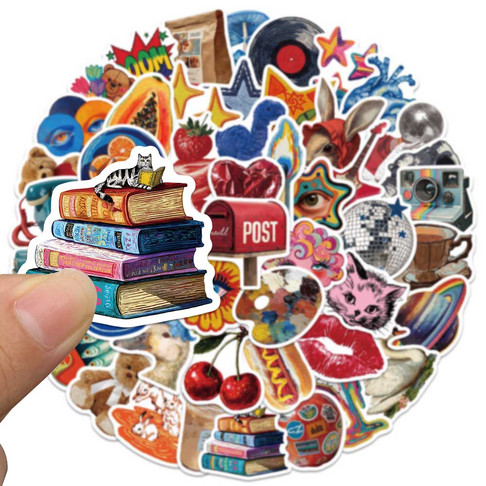 50pcs Vintage Y2K Sticker Fash - Vintage Fashion Labels recensie en prijs