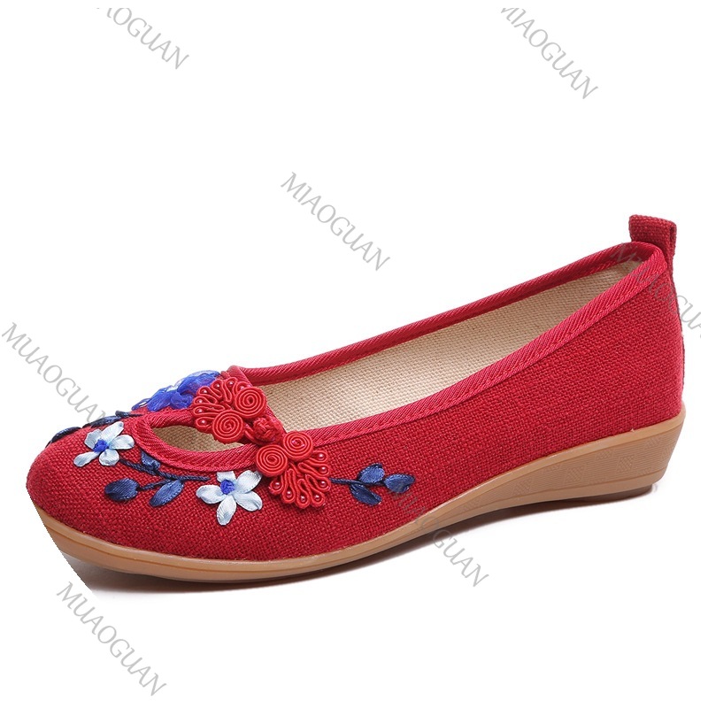 Embroidered Women Comfort Wedg - Vintage Fashion Heels recensie en prijs