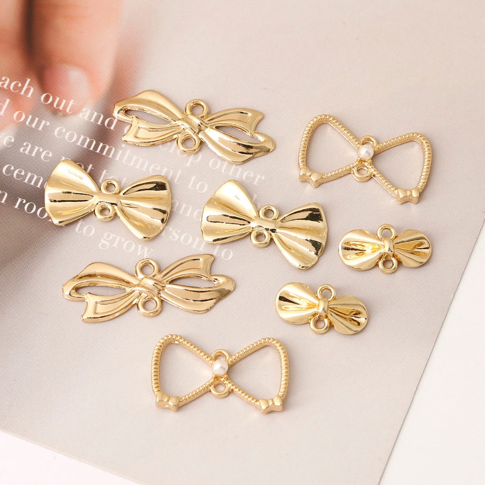 Vintage Antique Gold Bow Charm - Vintage Fashion Nz recensie en prijs