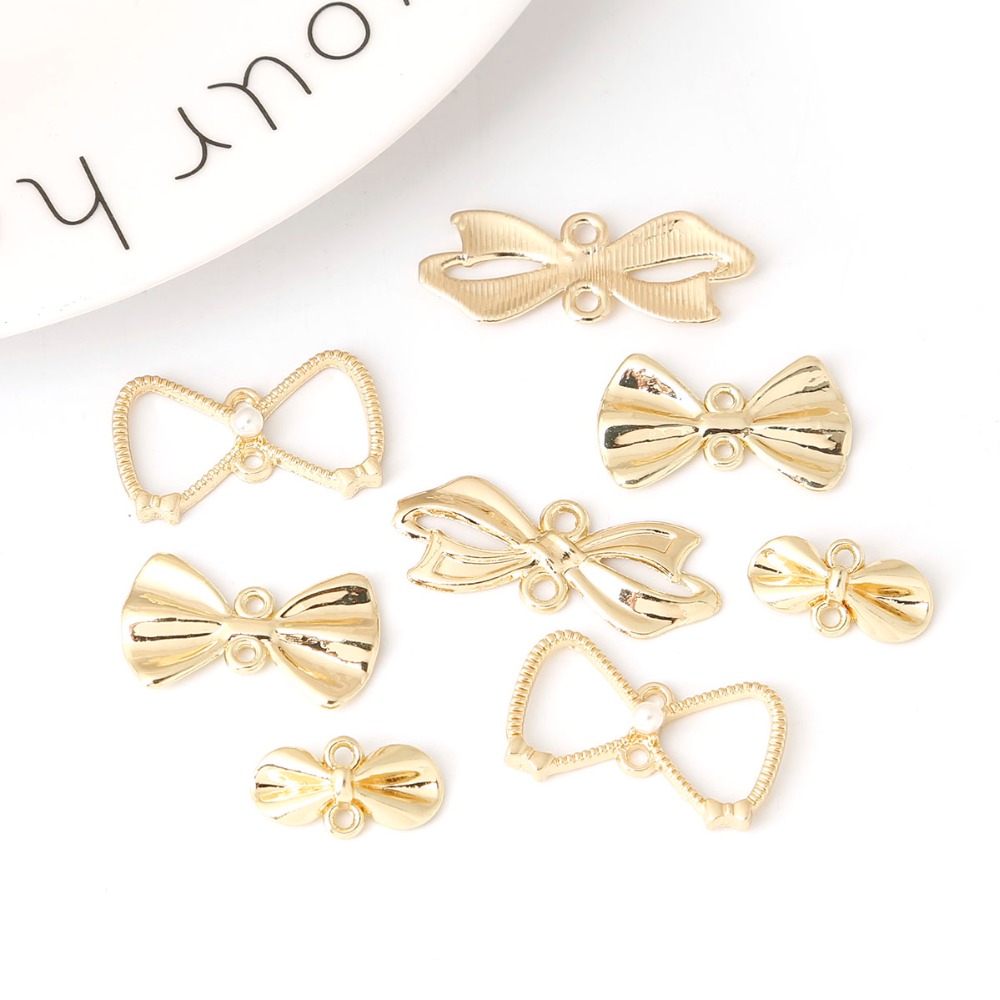 Vintage Antique Gold Bow Charm - Vintage Fashion Nz recensie en prijs