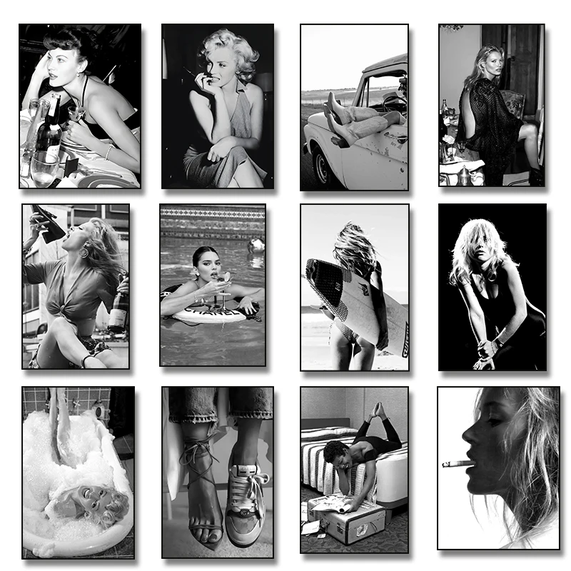 Vintage Woman Drinking Martini - Vintage Fashion Prints For Wall recensie en prijs