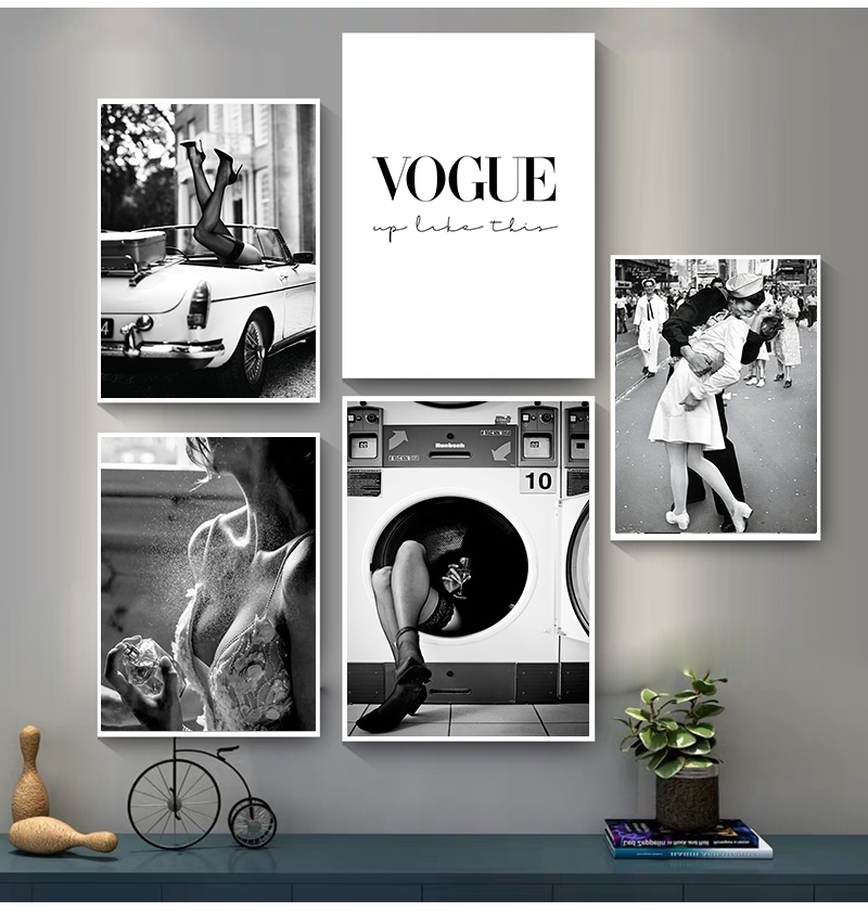 Woman Pictures for Living Room - Vintage Fashion Sketches recensie en prijs
