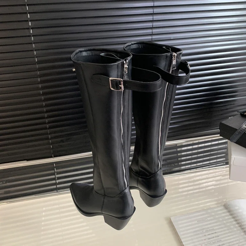 Winter Belt Buckle Pointed Toe - Vintage Fashion Heels recensie en prijs