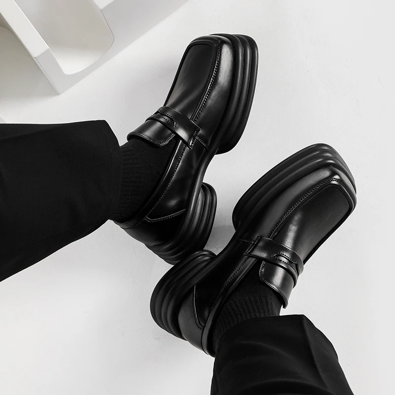 Men Zipper Patent Leather Incr - Vintage Fashion In Japan recensie en prijs