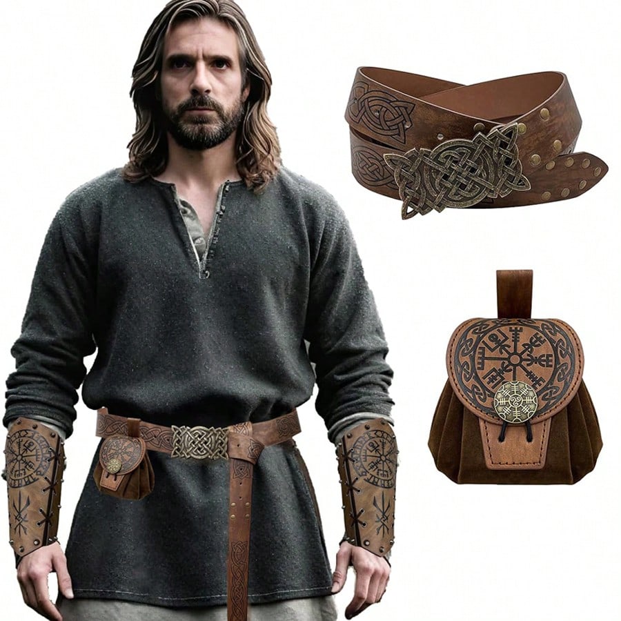 2pcs/1pc Viking Belt Set - Eng - Vintage Fashion Faire recensie en prijs