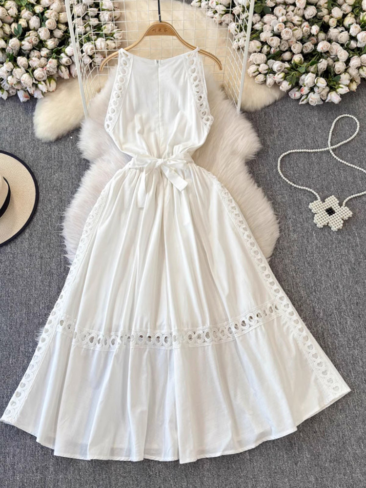 Elegant Hollow Out Women White - Vintage Fashion Korea recensie en prijs