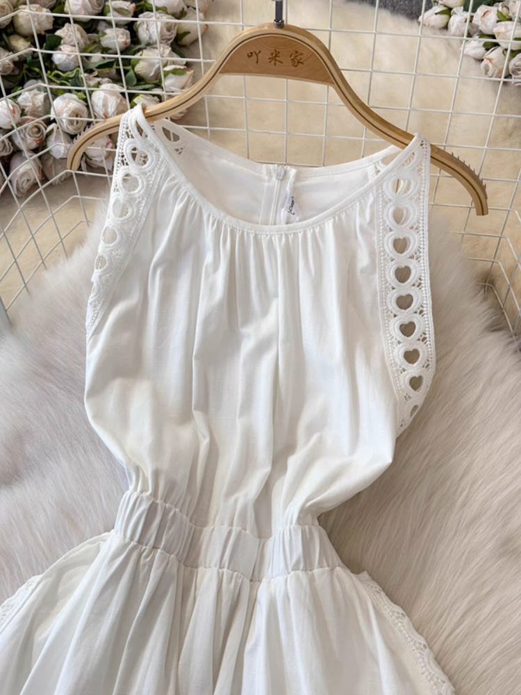 Elegant Hollow Out Women White - Vintage Fashion Korea recensie en prijs